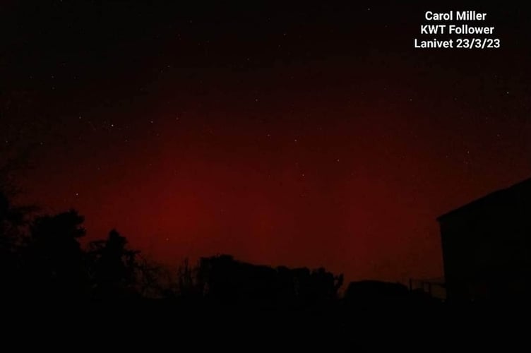 The Northen Lights seen in Lanivet 