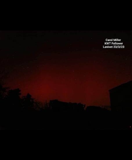 The Northen Lights seen in Lanivet 