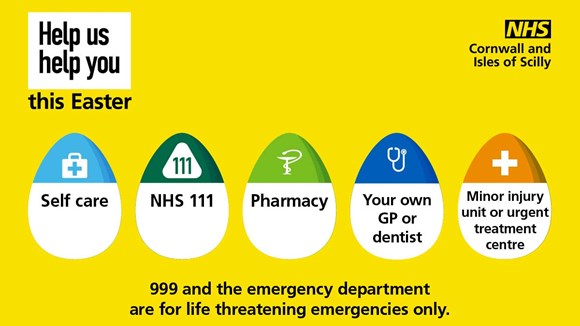 NHS Help us Help You Easter poster
