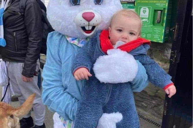 Easter bunny with Freddie Criddle