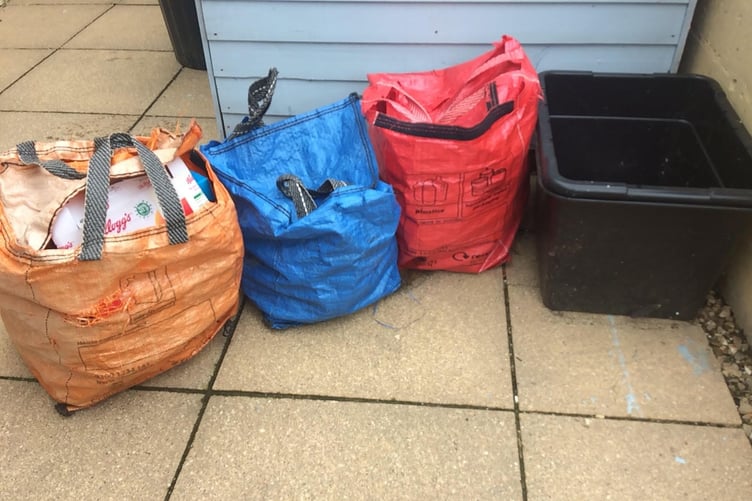 Recycling bags in Cornwall