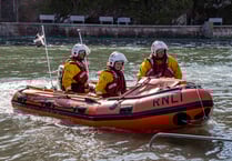 Looe RNLI's new lifeboat responds to its first ever shout