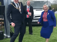 Liskeard Mayor and area MP 'get their groove on' for the Coronation 