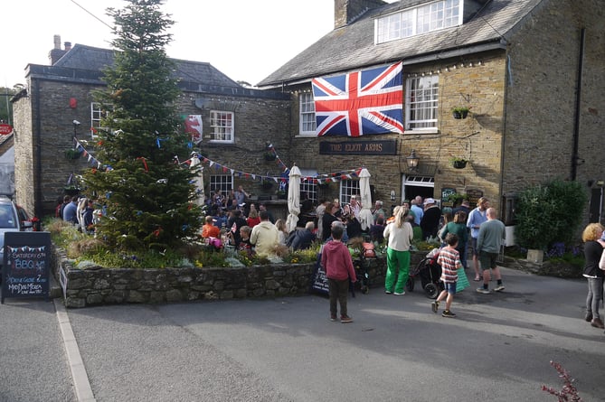 Coronation day at the Eliot Arms in St Germans