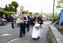 St Cleer well dressing