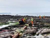 Concerns raised as outflow pipe near school reopened