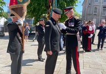 Lord Lieutenant awards former fireman British Empire Medal in Bodmin 