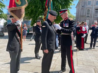 Lord Lieutenant awards former fireman British Empire Medal in Bodmin 