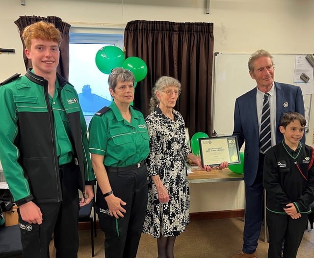 Branch celebrates 100 years of first aid delivery