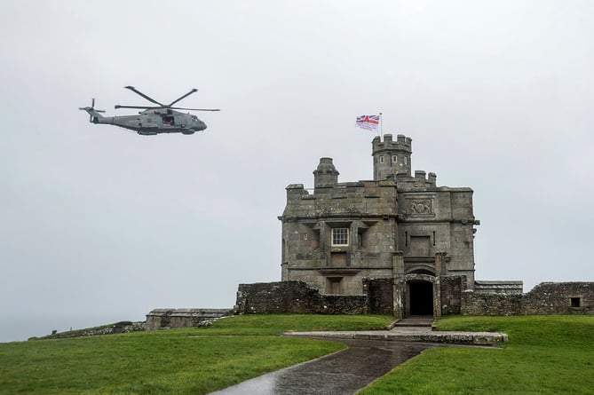 The Armed Forces Day flag was raised at Pendennis Castle in March to launch the build up to the event