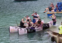 147 raft racers battled for the top spot during Looe Raft Race