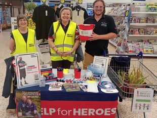 Cornwall Tesco stores raise thousands of pounds for Forces Veterans