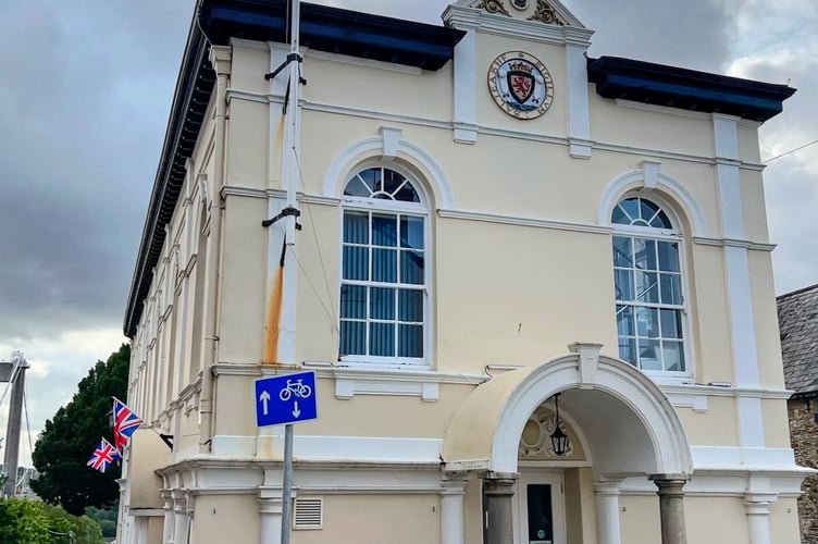 Saltash Town Council pride flag 