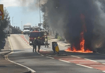 A38 disruption at Tideford after car catches fire 