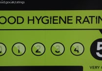 Food hygiene ratings handed to four Cornwall establishments