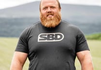 Bradley Rollason from Liskeard is awarded South West’s Strongest Man