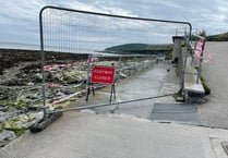 Temporary work closes Hannafore Seawall Promenade