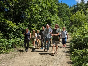 Protect Earth lead restoration tour of High Wood near Liskeard