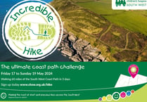 Children’s Hospice SW launches Incredible Hike coast path challenge
