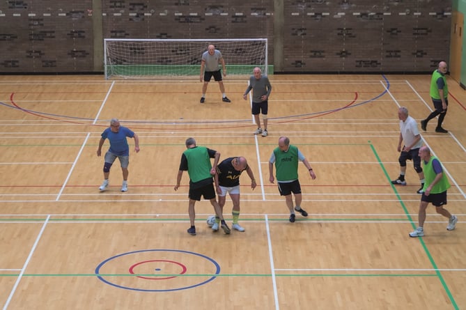 WALKING football in action