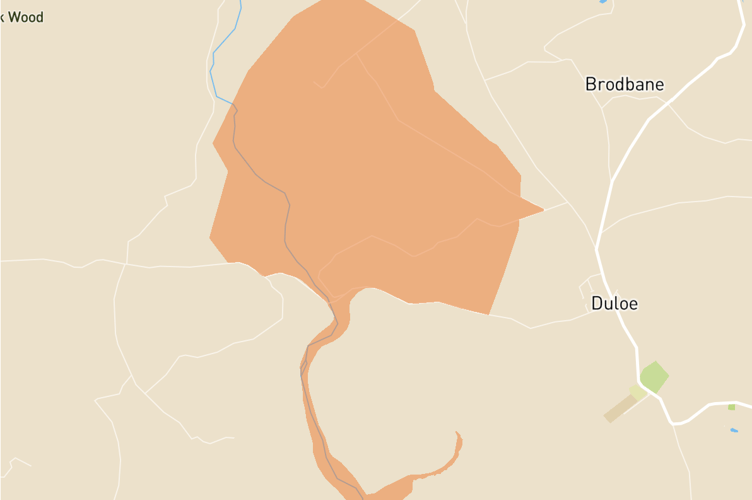 The effected area 