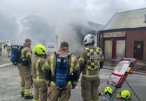 West Devon and East Cornwall fire crews battle factory fire