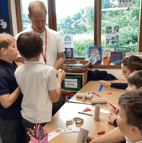 Pupils engaged with the lessons delivered by professionals from Plymouth University