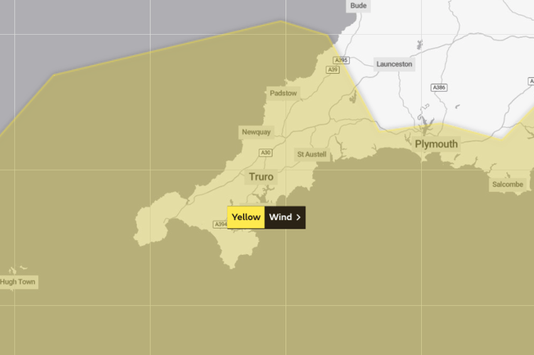 Met office yellow wind warning