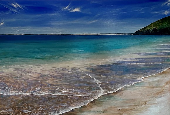 ‘Calmness at Carbis Bay’  by Cathy Davies
