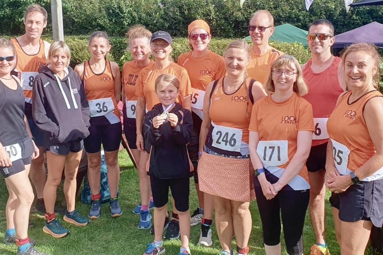 ABOVE: The Looe Pioneers and youngest member Bethany (centre)