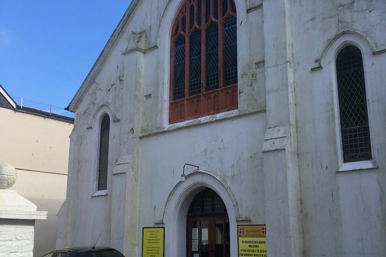 Outside Polperro Chapel