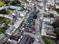 Tractors line up for traditional run