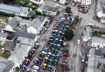 Tractors line up for traditional run