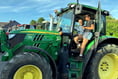 Attended church in a tractor