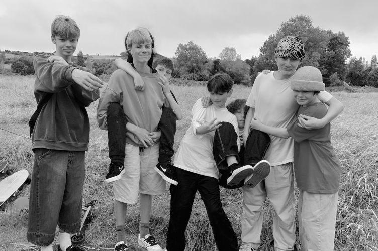 Some of the skaters who have been fundraising