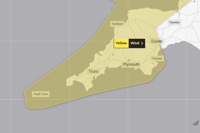 Met office wind warning