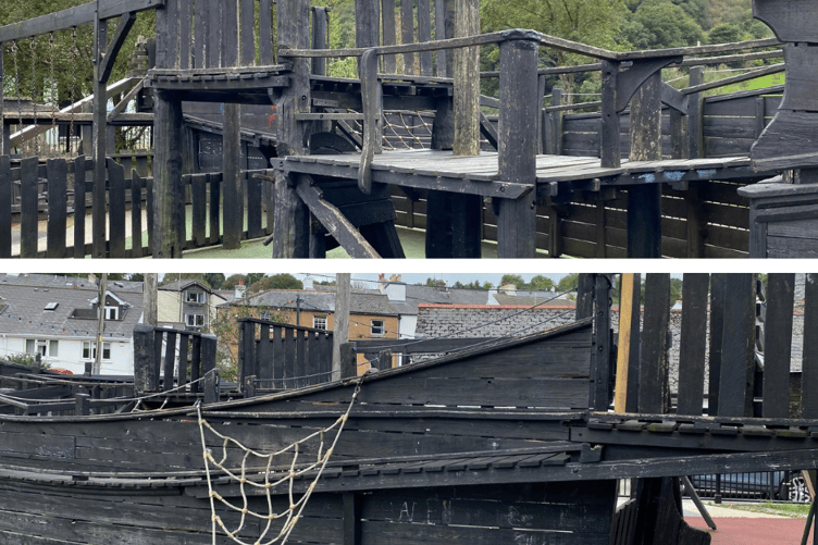 The Shamrock Playboat in Calstock