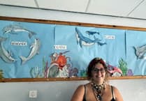 Looe Primary Academy students created an underwater display