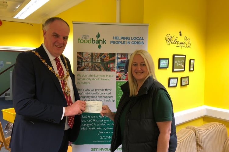 Foodbank cheque