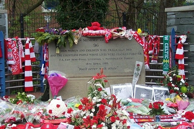 The Hillsborough memorial 