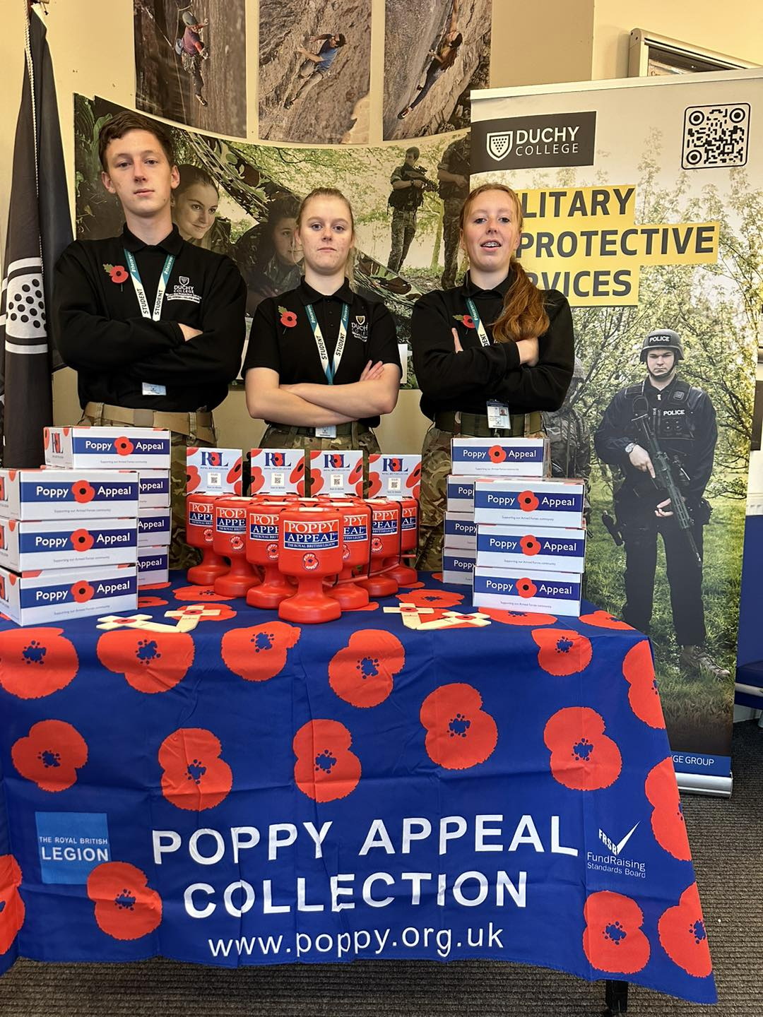 Duchy students lead town’s Poppy Appeal