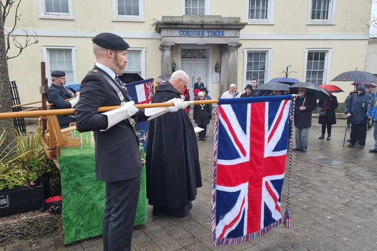 The event held outside of Webbs House in Liskeard