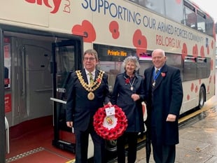 Bodmin Town Council participate in 'poppies to Paddington' initiative