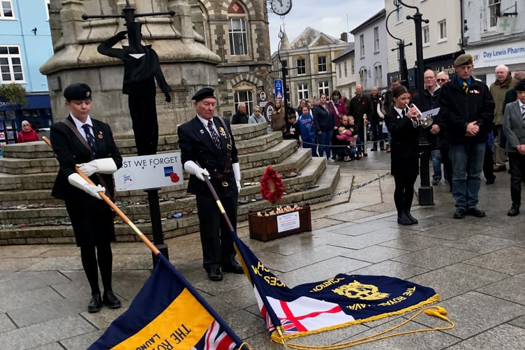 The silence was observed in Launceston on Remembrance Day