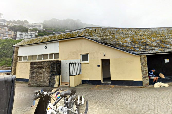 The seafront toilets in Looe