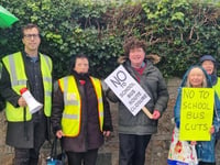 Protest march against bid to cut Cornwall school bus routes