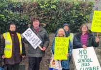 Protest march against bid to cut Cornwall school bus routes