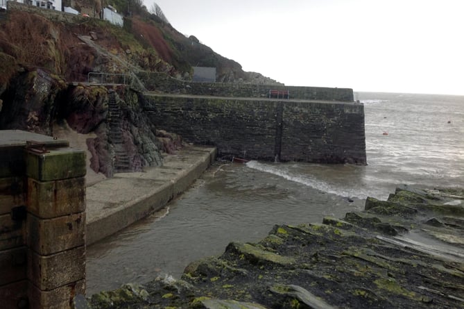The Prince of Wales Pier in Polperro 