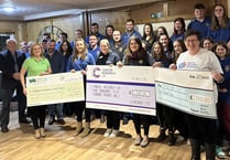 Liskeard Young farmers hand over £11,000 to chosen charities