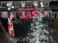 Watch the sparkling Christmas lights display at the Caradon Inn